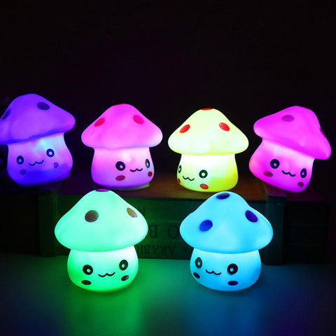 Color Changing LED Mushroom Lamp