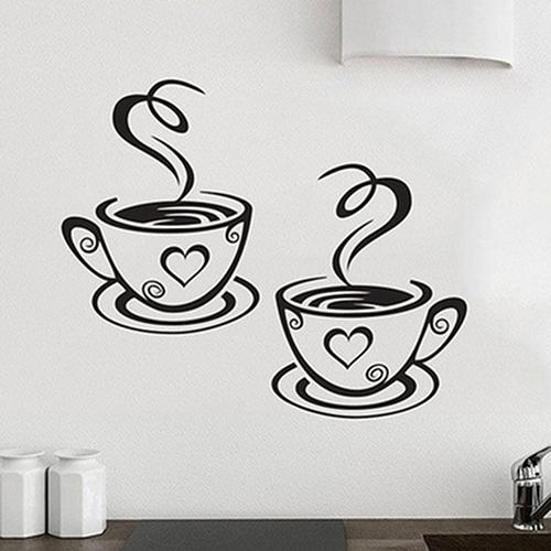 Kitchen Coffee Cups Sticker