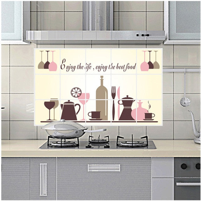 Kitchen Stickers Waterproof & Oil Proof