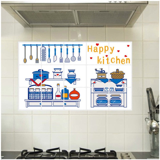 Kitchen Stickers Waterproof & Oil Proof