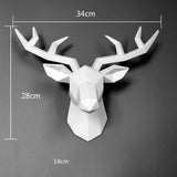 Deer Head Sculpture Wall Decor