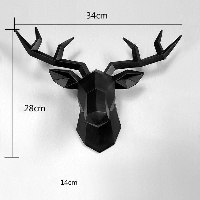 Deer Head Sculpture Wall Decor