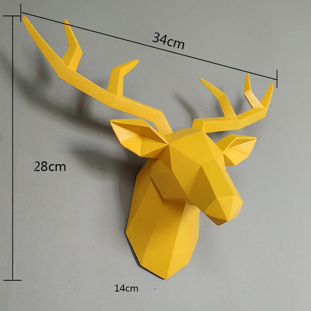 Deer Head Sculpture Wall Decor