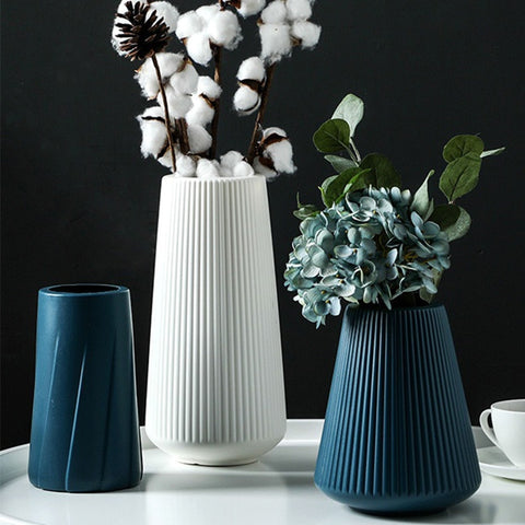 Modern Origami Plastic Vases