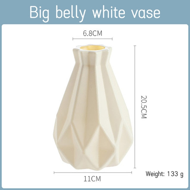 Modern Origami Plastic Vases