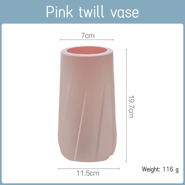 Modern Origami Plastic Vases