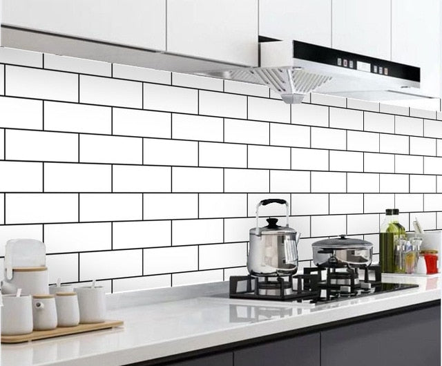 Kitchen Cabinet Foil Marble Wallpaper