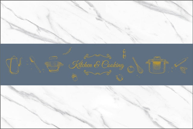 Kitchen Cabinet Foil Marble Wallpaper