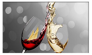 Red Wine Glass Canvas Dining Room Painting