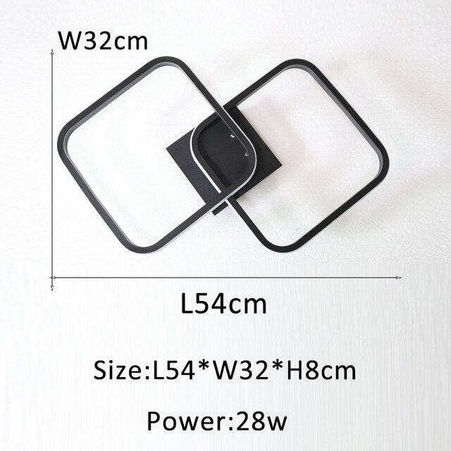 Black Modern Led Chandelier