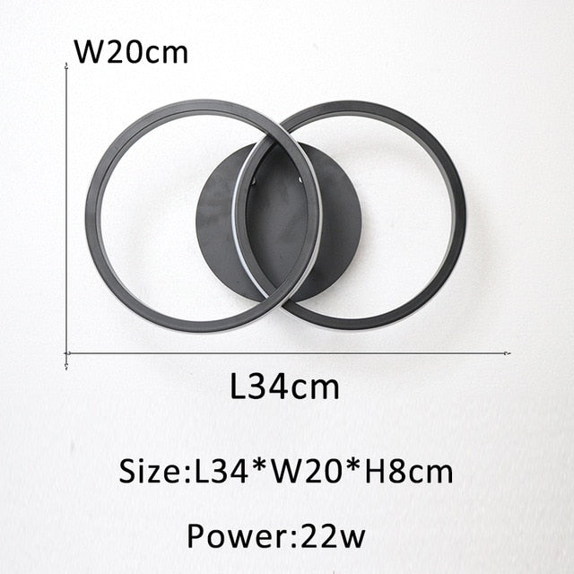 Black Modern Led Chandelier