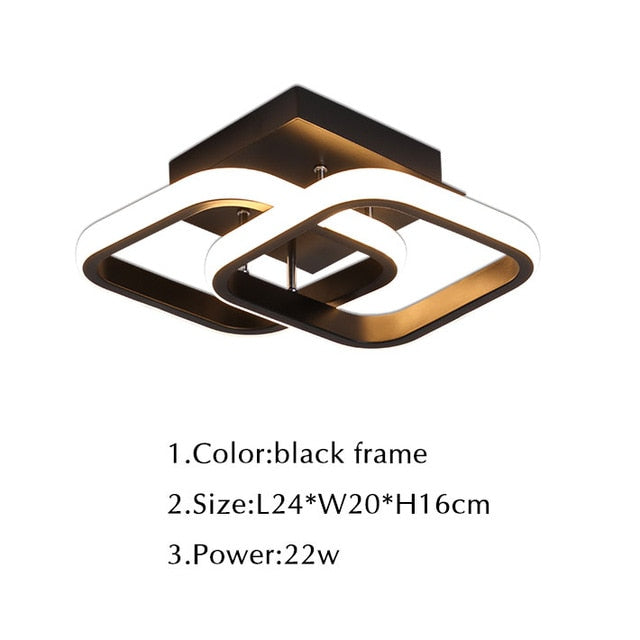 Black Modern Led Chandelier