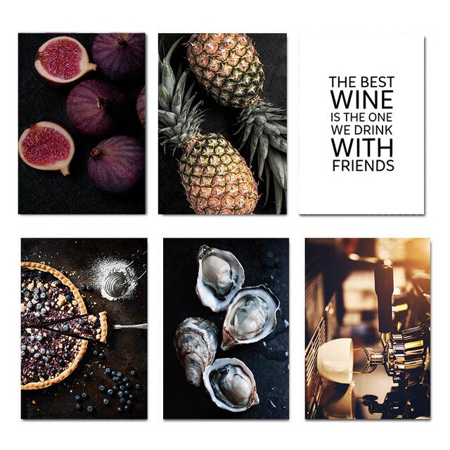 Food Kitchen Poster Wall Art